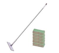 Fregona en seco - Mango largo con liberación rápida Limpiador para el hogar - Mopa húmeda y seca para limpieza de pisos - Para cocina, baño, salón, parquet laminado manchas