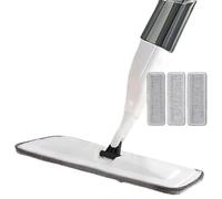 Fregona en spray | Limpieza de suelos de madera giratoria en húmedo y seco | Fregona de suelo de uso seco para hogares, amantes de la casa, oficina, cocina, apartamento, baño, garaje, salón, dormitorio