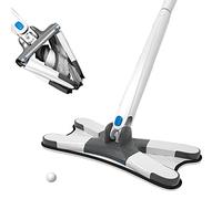Fregona húmeda y seca, rotación libre de 360 grados de microfibra tipo X fregona plana hogar piso limpieza herramientas Lazy Fellow Mop