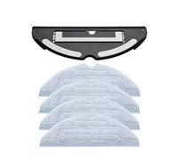 Fregonas Con Tanque De Agua Controladas Eléctricamente, Caja De Polvo Con Montaje En Tela, Repuestos, Accesorios for Aspiradoras, Compatibles Con Piezas De Aspiradora Roborock S7(Black Tray 4 mop)