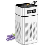 FREHSDEW H13 True Hepa - Purificador de aire para el hogar, silencioso con luz nocturna, pequeño purificador de aire portátil para dormitorio