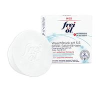 frei öl MED - Limpiador de pH 5,5, 3 en 1, sin jabón, limpieza para cuerpo, cara y cabello, pH neutro para la piel, microbioma, microplata, aceite de almendras, aceite de aguacate, vegano, limpieza