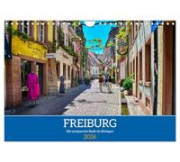 Freiburg - Die entspannte Stadt im Breisgau (Wandkalender 2026 DIN A4 quer), CALVENDO Monatskalender: Entspannender Spaziergang durch eine ebenso entspannte Stadt