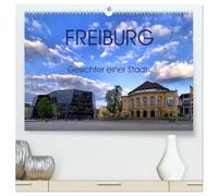 Freiburg - Gesichter einer Stadt (hochwertiger Premium Wandkalender 2026 DIN A2 quer), Kunstdruck in Hochglanz: Charakteristische Stadtansichten von Freiburg im Breisgau aus Geschichte und Gegenwart.