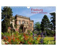 Freiburg Perle im Breisgau (Wandkalender 2026 DIN A4 quer), CALVENDO Monatskalender: Sonnige Schwarzwaldmetropole im Dreiländereck