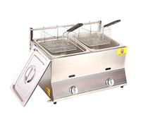 Freidora A Gas De Acero Inoxidable - 6L / 12L De Gran Capacidad Con Encendido Electrónico - Comercial