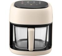 Freidora Aire 4,5L sin Aceite con Ventana de Vidrio 360°, Air Fryer multifunción 1350W con Control táctil y Temperatura Ajustable para Cocina Saludable,One Size,B