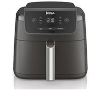 Ninja freidora de aire de 4,7 l, monocajón, 3 en 1, fríe con aire, recalienta, deshidrata, 1-2 personas, digital, cocina sin descongelar, cajón y rejilla antiadherentes, 2000W, negra AF110EU