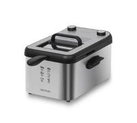 Cecotec Freidora Eléctrica CleanFry 3000 Full INOX. freidora de 3 litros, Filtro OilCleaner, 2400 W, cubeta, cestillo de freír, Aptos para lavavajillas, 30 Minutos y cubeta de Acero