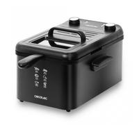 Freidora - Cecotec CleanFry Infinity 3000, 2400 W, Capacidad 3l, Hasta 190 °C, Negro