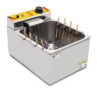 Freidora Comercial automática de 1900 W y 12 L para Queso, Salchichas, Perritos Calientes, Parrilla, Horno, Gran Capacidad, eléctrica, Temperatura Ajustable, 8 Unidades