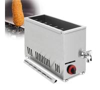 Freidora comercial, capacidad de 21 litros para palitos de perro caliente de queso, control de temperatura ajustable, ideal para freír salchichas en restaurantes