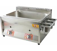 Freidora comercial, gas de acero inoxidable GLP, recipiente extraíble lavable para uso doméstico y cocina