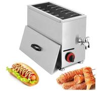 Freidora comercial para perros de maíz con termostato preciso, calentamiento uniforme rápido, base antideslizante, ideal para bares, restaurantes, uso doméstico