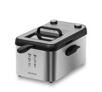 Cecotec Freidora Eléctrica CleanFry 3000 Full INOX. freidora de 3 litros, Filtro OilCleaner, 2400 W, cubeta, cestillo de freír, Aptos para lavavajillas, 30 Minutos y cubeta de Acero