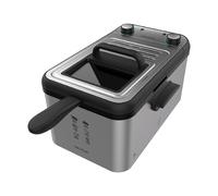 Freidora - Cecotec CleanFry Infinity 3000, 3 l, Filtro OilCleaner, 2400 W, Temporizador de 30 min, Inox