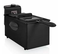 Freidora tradicional Princess 182731 3L 2000W zona fría filtro antiolor acero negro