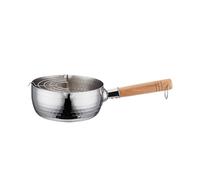 Freidora de acero inoxidable 304 con cesta, tapa, vaporera, olla de ahorro multifuncional para freír, hervir y cocinar al vapor (22 cm)
