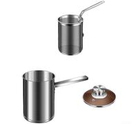 Freidora de acero inoxidable 304 con tapa y cesta para filtración de aceite, diseño de alta cara, distribución uniforme del calor para freír alas de pollo, fideos, tempura, utensilios de cocina