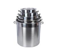 Freidora de acero inoxidable con cesta y tapa, ideal para hervir mariscos, langosta, cangrejo y camarones, utensilios de cocina resistentes