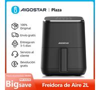 Freidora sin aceite - AIGOSTAR DOT, 1200 W, Negro