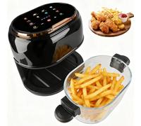 Freidora de aire 5L Airfryer, 9 en 1 con cesta de vidrio y pantalla LED