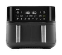 Freidora de aire Braun TD 3030I BK 8L 2850W doble cubeta con Sync y temporizador