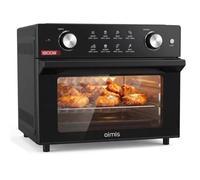 Freidora de aire caliente 30-230 ℃, 30 L, 1800 W, 8 en 1 Airfryer con | Puerta de cristal extraíble, 1800 W, tecnología de circulación de aire caliente de 360°, 8 programas, horno multifunción