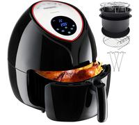 Freidora de aire caliente 9en1 negra 1850W con 9 accesorios