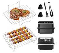 Freidora de aire caliente Accesorios para Cosori Dual Blaze 10L, accesorio para freidora de aire caliente Cosori 10L, molde de silicona para Ninja Foodi Flexdrawer 10,4 L AF500EU /Ninja AF400EU 9,5 L