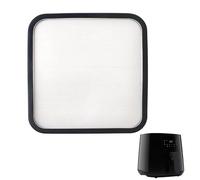 Freidora de aire caliente de acero inoxidable, accesorio para freidora de aire caliente Cosori 5,5 L 6,2 L, Philips HD9270 HD9285, protección contra salpicaduras de silicona magnética, accesorio