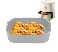 Freidora de Aire Caliente Insertos Reutilizables Con Mango | Inlays de freidora cuadrada plegable para utensilios de microondas salchichas patatas fritas aperitivos pizza pasteles