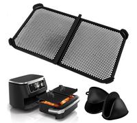 Freidora de aire caliente para Ninja Foodi Flexdrawer 10,4L AF500EU | Accesorios reutilizables de silicona plegable para airfryer antisalpicaduras, incluye guantes resistentes al calor para horno