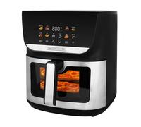 Freidora de aire caliente XXL Familia, 8 L, Multi Airfryer & Mini horno 2000 W con 10 programas automáticos, calor DuoHeat superior e inferior, pantalla táctil a color, 80-200 °C, baja en grasa con