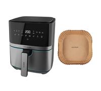 Freidora de Aire Cecofry Full InoxBlack 5500 Pro + Cecofry Paper Pack Accessories Papel para Freidora de Aire 150 Unidades