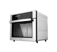 Cecotec Horno Freidora de Aire Caliente Bake&Fry 3000 Touch Steel. 1600 W, 30 Litros, Convección, Pantalla Táctil, 9 Funciones, Temperatura y Altura Regulable, Acero Inoxidable