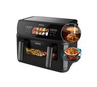 Cecotec Freidora de Aire sin Aceite de 10L con Doble Resistencia, Plancha, Grill, Air Fryer Cecofry&Grill Duoheat 10000. 2800W, Pared Divisoria Móvil, Temperatura Regulable 40-200°C, 10 Menús
