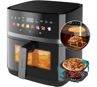Cecotec Cecofry&Grill Duoheat 8000 Freidora de Aire con Doble Resistencia 8 Litros y 2200W Negra