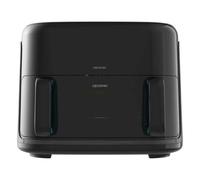 Cecotec Freidora de Aire sin Aceite 11L Plancha Grill con 4 Resistencias Ahumador Integrado Air Fryer Cecofry&Grill Smokin'Prime 11000. 2800W, Pared Divisoria Móvil, 40-200ºC, 10 Menús