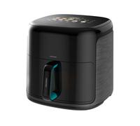 Cecotec Freidora de Aire sin Aceite 8,5L Plancha Grill Doble Resistencia Ahumador Integrado Air Fryer Cecofry&Grill Smokin'Prime 8500. 2300W, Temperatura Regulable 40-20ºC, 10 Menús