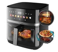 Freidora de aire Cecotec DuoHeat 8L 2200W con doble resistencia, grill y plancha