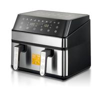 Freidora De Aire Con Dos Ollas, 9 L De Gran Capacidad, Multifuncional, Sin Aceite, Pantalla Táctil, Eléctrica For Uso Doméstico