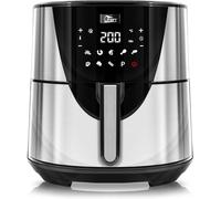 Freidora de aire de 7.5 L, Uten Air Fryer XXL, 8 Programas Preestablecidos, Precalentamiento, Función de Memoria de Apagado, 1700 W