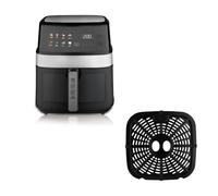 Freidora De Aire De Gran Capacidad De 8 L Con Ventana Visual Y Pantalla Táctil Inteligente: Freidora Eléctrica Multifuncional Sin Aceite For Cocinar En Casa.