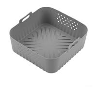 Freidora de aire de silicona reutilizable para Cosori 5,5 6,2 litros serie NA230, no se puede hornear, apta para lavavajillas, herramienta de cocina, color negro, 9,5 cm de alto (gris B)