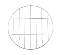 Freidora de aire de una sola capa de acero inoxidable de 6 y 10 pulgadas, accesorio con bandeja para hornear para cocinar pollo de pescado y más (10 pulgadas)