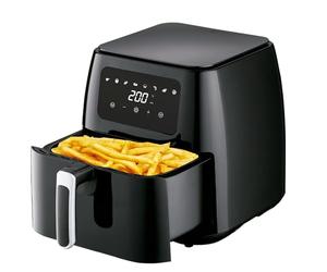Freidora de Aire Freidora sin Aceite 8 Litros Dietética y Digital, Panel Táctil, Acabados en Acero Inox, 8 programas, temporizador (8 Litros 1700 W)