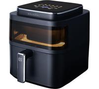 Grunkel - Freidora aire 6L- Air Fryer BLACK LIGHT FRYER - 12 programas. Panel control digital a color Multifunción y ventanal visualización retroiluminada. Temporizador 60 minutos