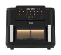 Freidora de Aire Haeger AF-D10.010B 10 L 2600 W Doble con Temporizador
