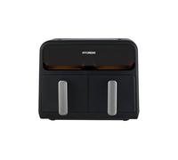 Freidora de aire hyundai haf8000dd 2400w 8l 2 cestas 8 programas negro